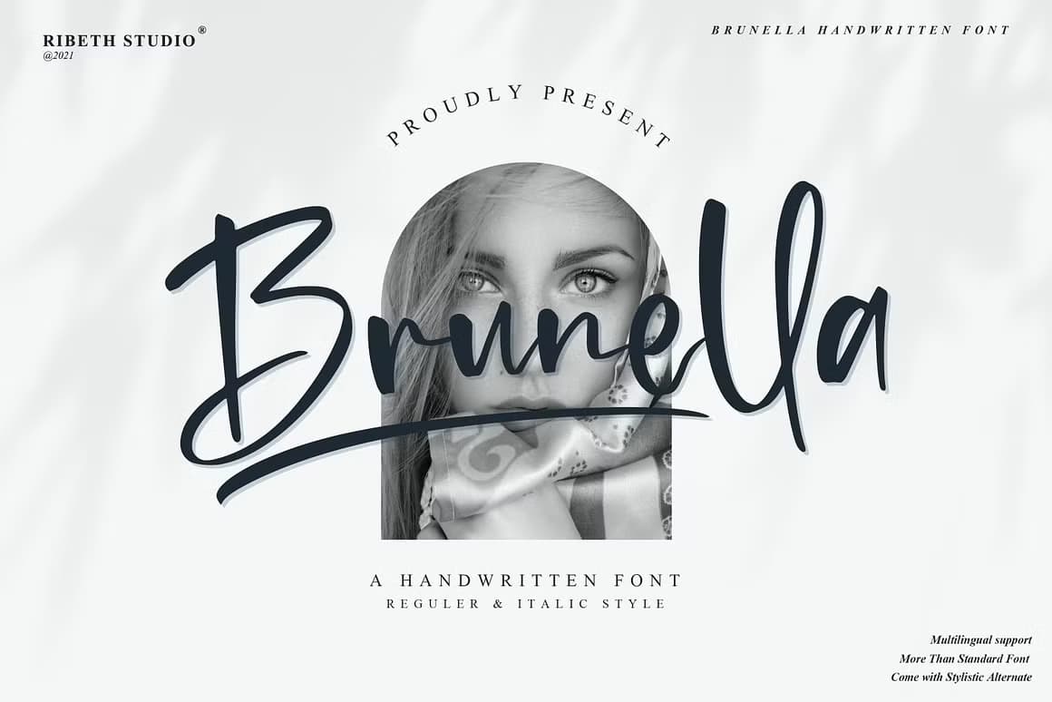 Brunella - Handwritten Font